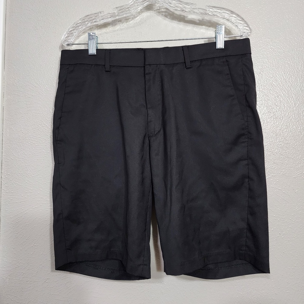 Men's Alfani Black Dress Shorts Size‎ 32 Stretchy Comfortable Fit Golf